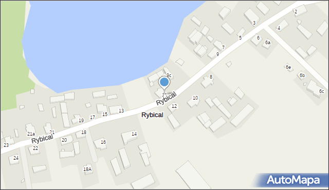 Rybical, Rybical, 11, mapa Rybical