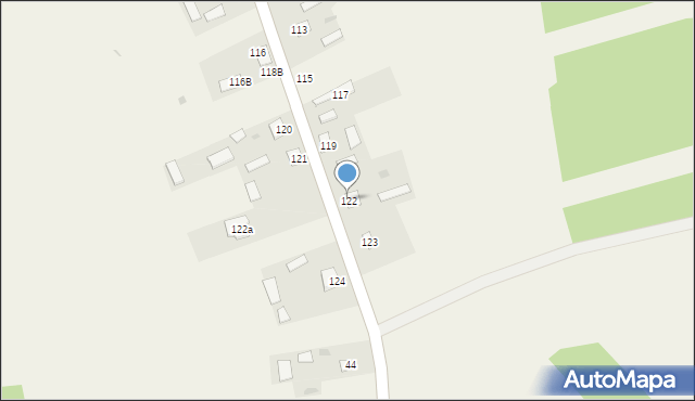 Rybie, Rybie, 122, mapa Rybie