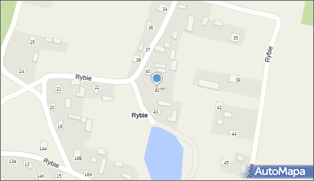 Rybie, Rybie, 41, mapa Rybie