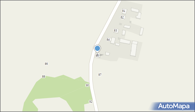 Rybie, Rybie, 85, mapa Rybie