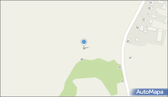 Rybie, Rybie, 86, mapa Rybie