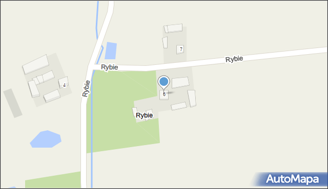 Rybie, Rybie, 6, mapa Rybie