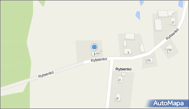 Rybienko, Rybienko, 8, mapa Rybienko