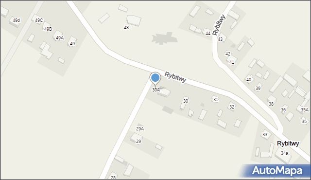 Rybitwy, Rybitwy, 30A, mapa Rybitwy