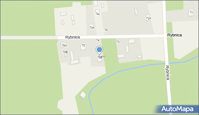 Rybnica, Rybnica, 74B, mapa Rybnica