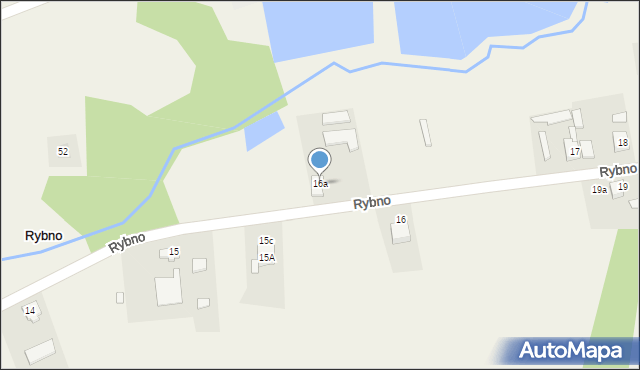 Rybno, Rybno, 16a, mapa Rybno