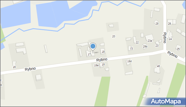 Rybno, Rybno, 17a, mapa Rybno