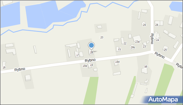 Rybno, Rybno, 18, mapa Rybno