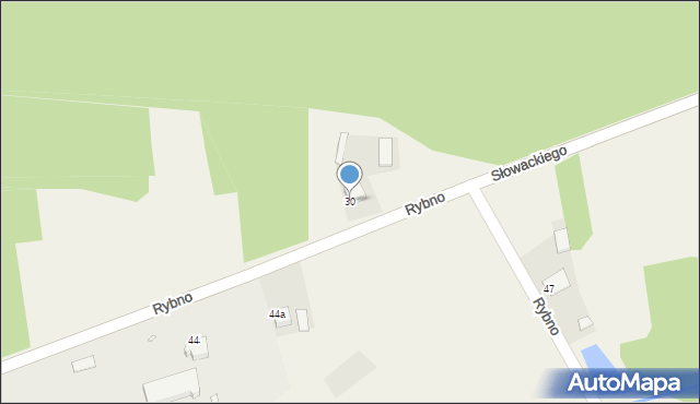 Rybno, Rybno, 30, mapa Rybno