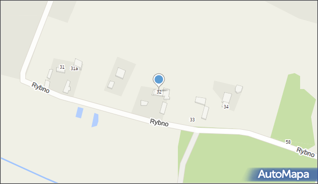 Rybno, Rybno, 32, mapa Rybno