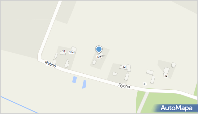 Rybno, Rybno, 32a, mapa Rybno