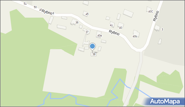 Rybno, Rybno, 39A, mapa Rybno