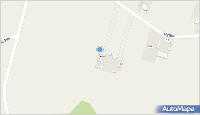 Rybno, Rybno, 17, mapa Rybno