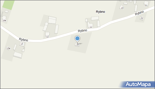 Rybno, Rybno, 20, mapa Rybno