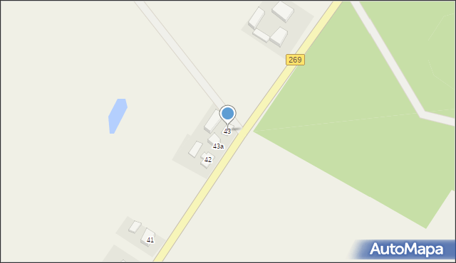 Rybno, Rybno, 43, mapa Rybno