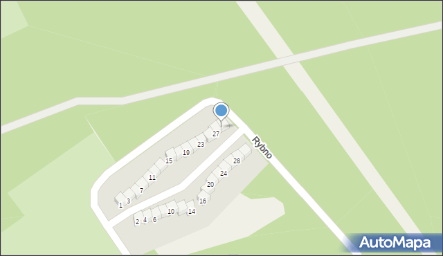 Rybno, Rybno, 29, mapa Rybno