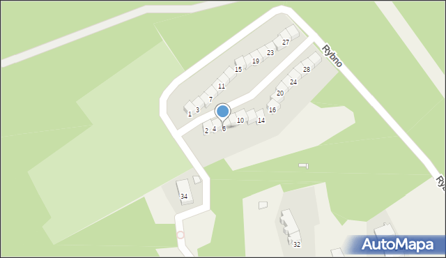 Rybno, Rybno, 6, mapa Rybno