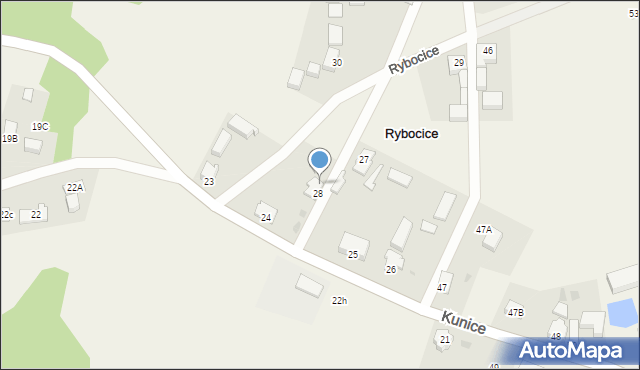 Rybocice, Rybocice, 28A, mapa Rybocice