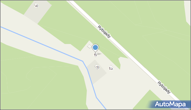 Rybojady, Rybojady, 51, mapa Rybojady