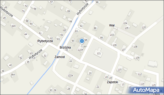 Rybotycze, Rybotycze, 110B, mapa Rybotycze