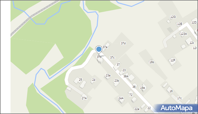 Rycerka Dolna, Rycerka Dolna, 37b, mapa Rycerka Dolna