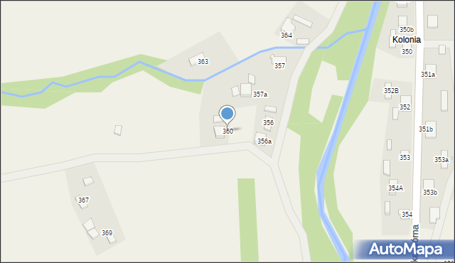 Rycerka Górna, Rycerka Górna, 360, mapa Rycerka Górna