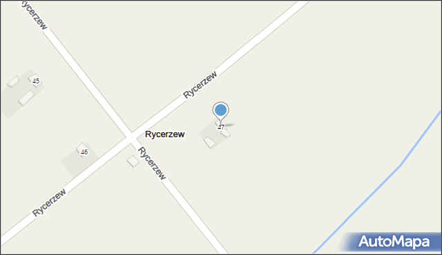 Rycerzew, Rycerzew, 47, mapa Rycerzew
