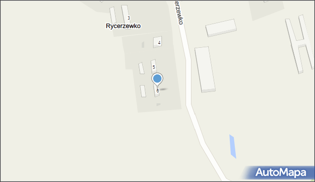 Rycerzewko, Rycerzewko, 6, mapa Rycerzewko