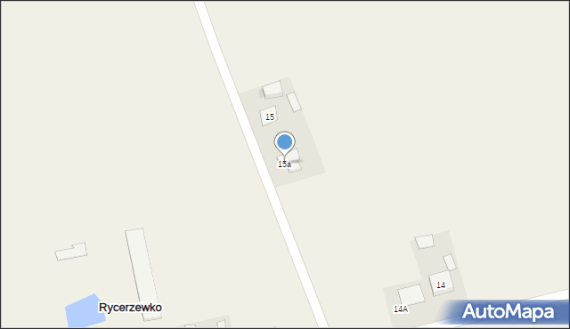 Rycerzewko, Rycerzewko, 15a, mapa Rycerzewko