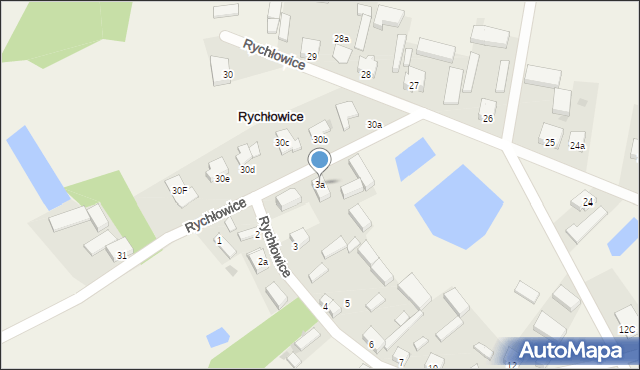 Rychłowice, Rychłowice, 3a, mapa Rychłowice