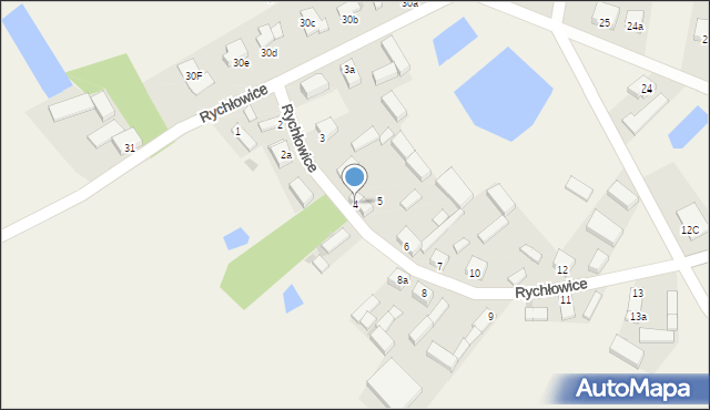Rychłowice, Rychłowice, 4, mapa Rychłowice