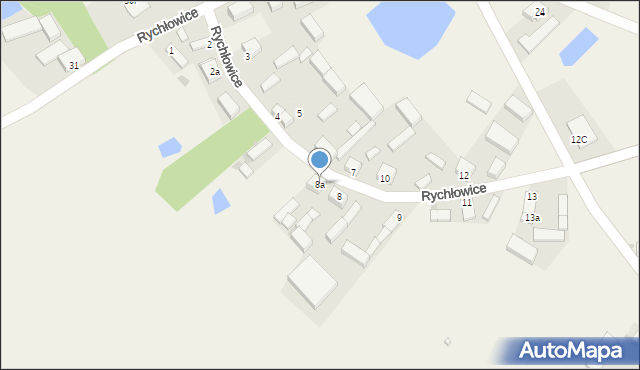 Rychłowice, Rychłowice, 8a, mapa Rychłowice