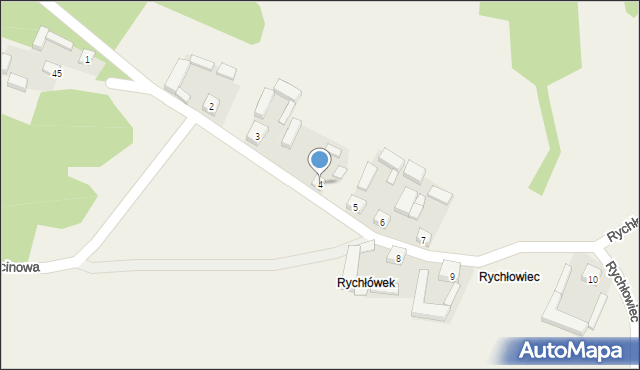 Rychłowiec, Rychłowiec, 4, mapa Rychłowiec