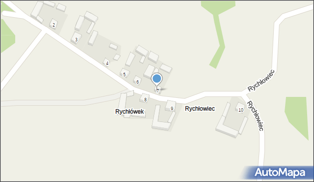 Rychłowiec, Rychłowiec, 7, mapa Rychłowiec