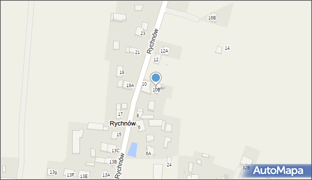 Rychnów, Rychnów, 10B, mapa Rychnów