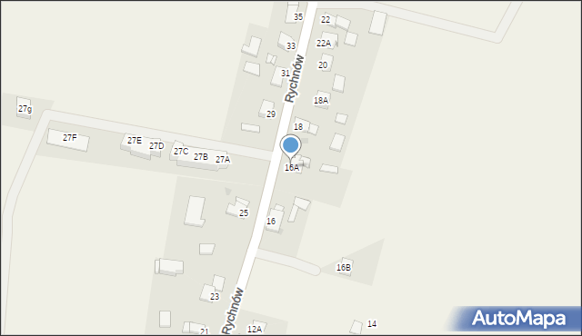 Rychnów, Rychnów, 16A, mapa Rychnów
