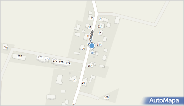Rychnów, Rychnów, 18, mapa Rychnów