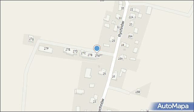 Rychnów, Rychnów, 27A, mapa Rychnów
