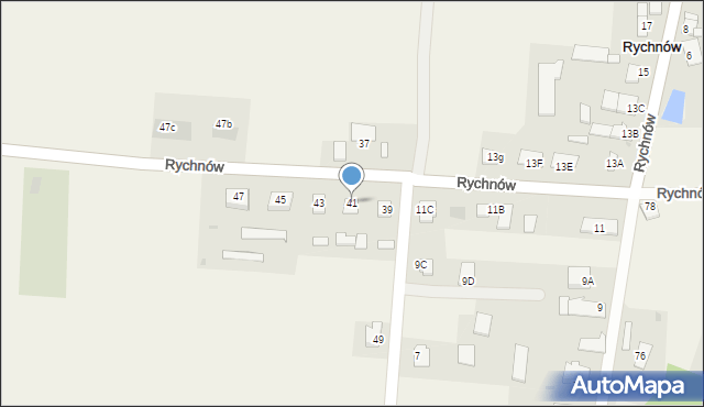 Rychnów, Rychnów, 41, mapa Rychnów