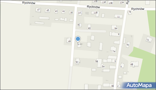 Rychnów, Rychnów, 7, mapa Rychnów