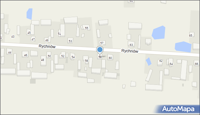 Rychnów, Rychnów, 58, mapa Rychnów