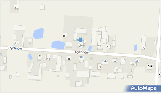 Rychnów, Rychnów, 67, mapa Rychnów