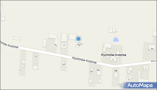 Rychnów, Rychnów, 77a, mapa Rychnów