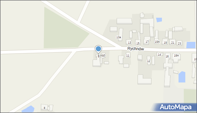 Rychnów, Rychnów, 9, mapa Rychnów