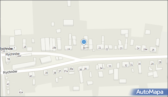 Rychnów, Rychnów, 20, mapa Rychnów