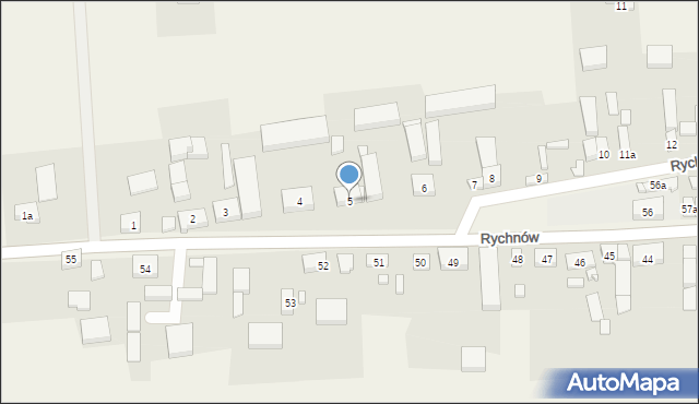Rychnów, Rychnów, 5, mapa Rychnów