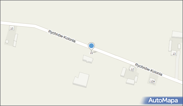 Rychnów-Kolonia, Rychnów-Kolonia, 11, mapa Rychnów-Kolonia