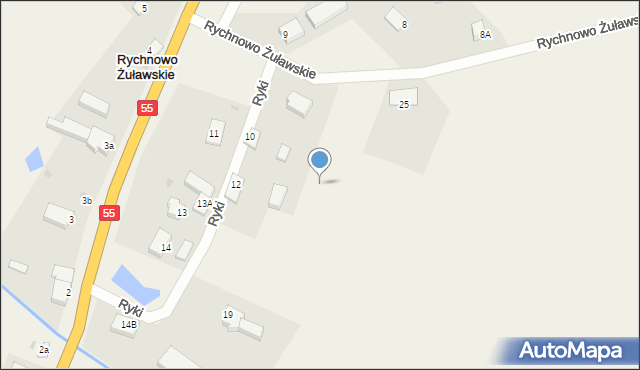 Rychnowo Żuławskie, Rychnowo Żuławskie, 10a, mapa Rychnowo Żuławskie