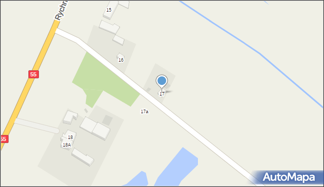 Rychnowo Żuławskie, Rychnowo Żuławskie, 17, mapa Rychnowo Żuławskie