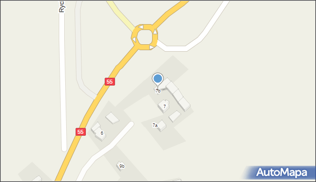 Rychnowo Żuławskie, Rychnowo Żuławskie, 7b, mapa Rychnowo Żuławskie